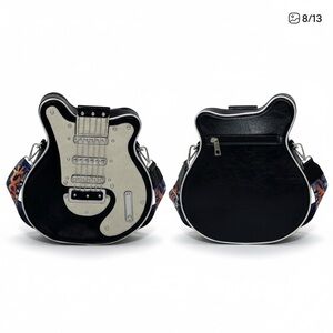 Tami Too Novelty Electric Guitar Crossbody Bag – Vegan Leather – NWT